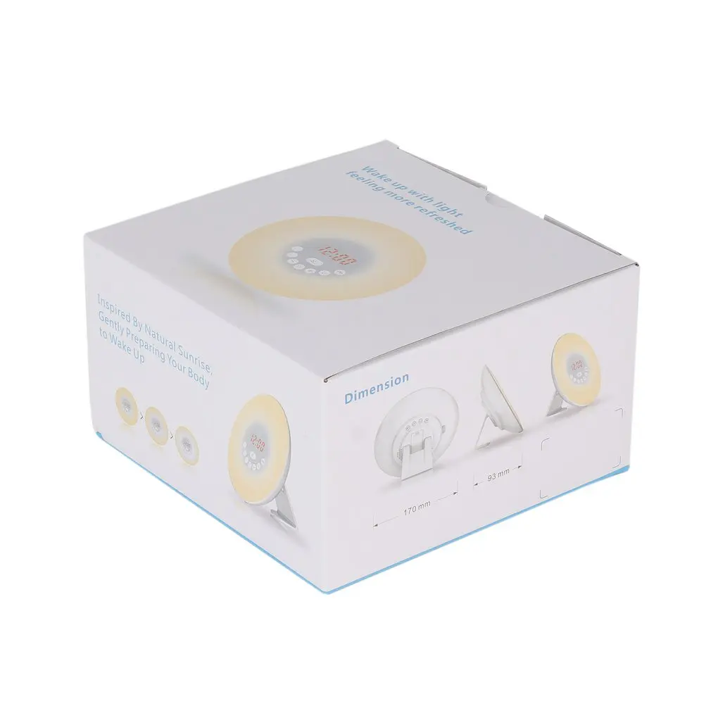 Уникальный дизайн Красочные спальня Пробуждение цифровой будильник новинка RGB