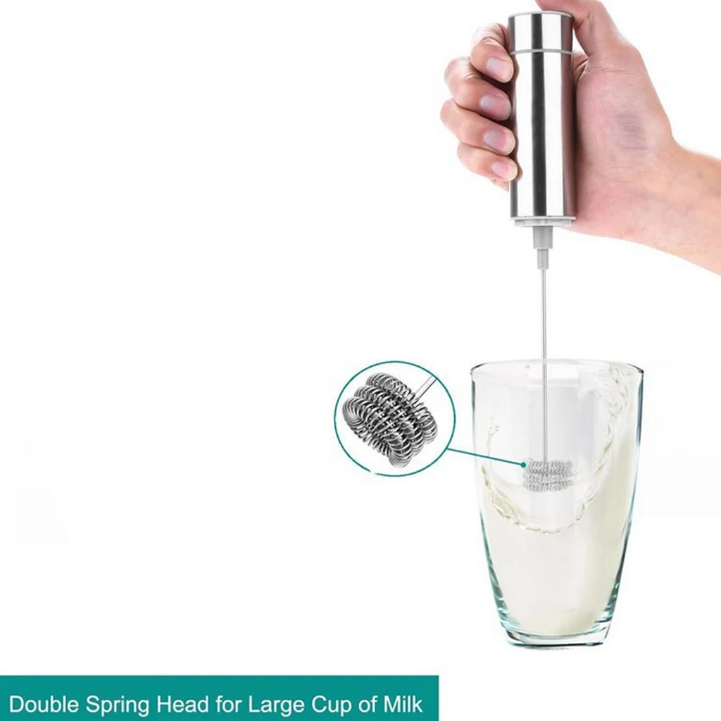 Manual Steamer Whisk Fancy Coffee Cream Egg Beater Double Layer Filter Stainless Steel Cocoa Shaker - Art Stencils | Бытовая техника