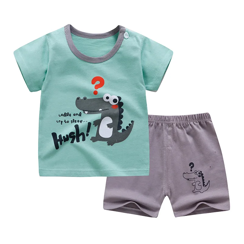 

2020 Summer T-Shirt+Short Pants Baby Boys Girls Cotton Clothing Sets Clothes set Outfits Bebes Suits 6M to 7 Years Old