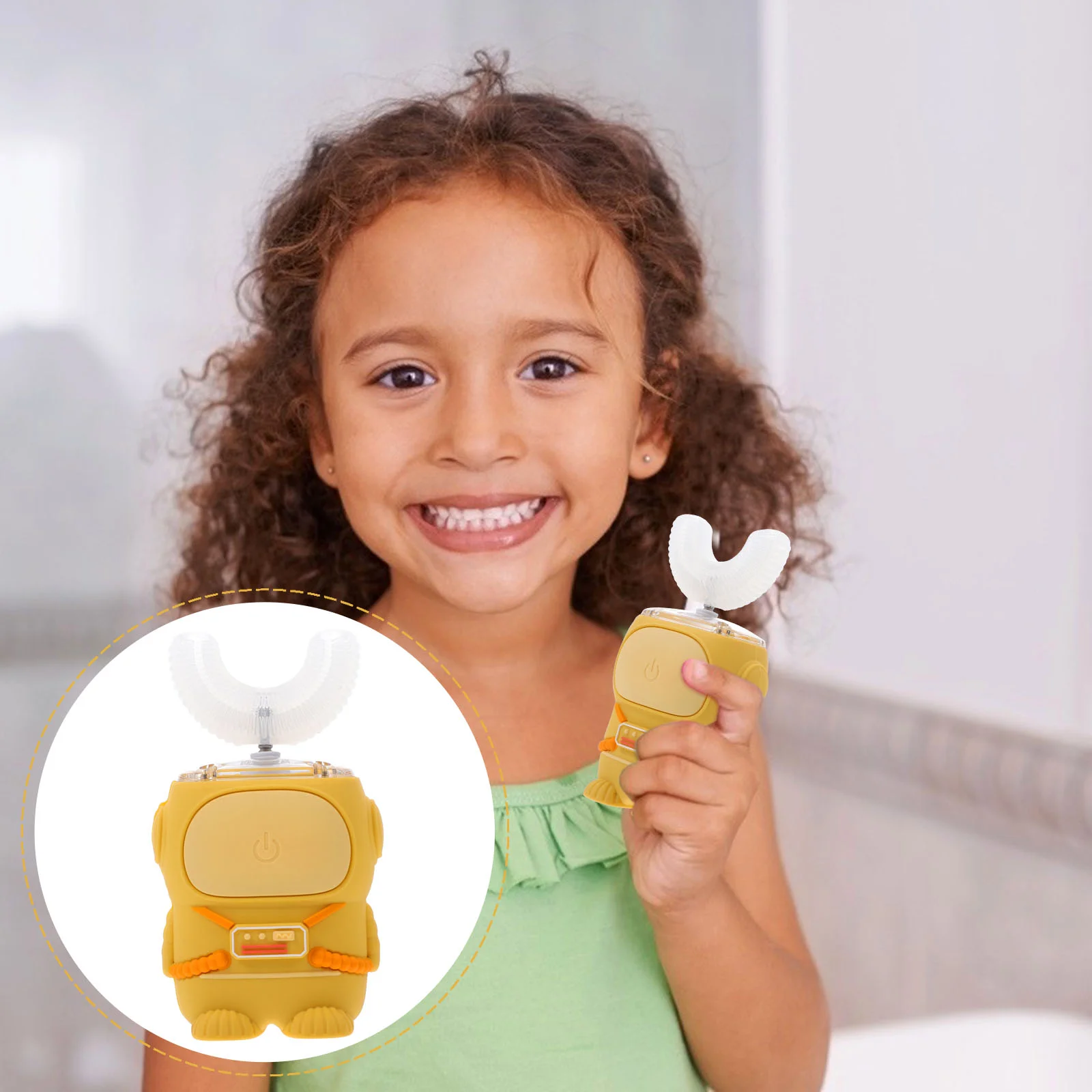 

Электрическая зубная щетка U-образной формы