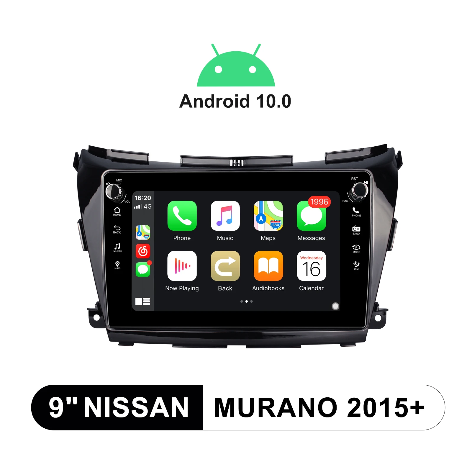 

9 Inch Car Multimedia Player Steering Wheel Reverse Camera Build-In DSP 4G RAM 64G ROM Android 10.0 For Nissan Murano 2015+