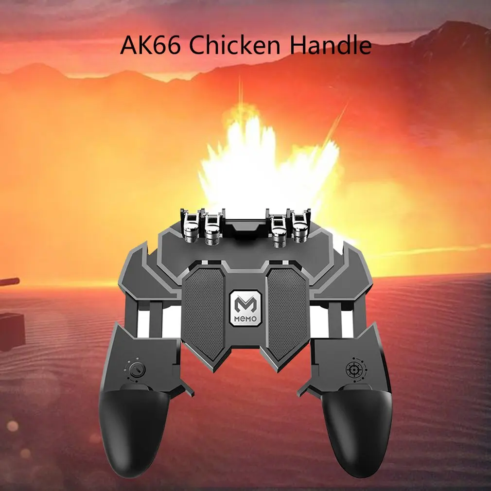 Мобильный игровой контроллер AK66 Six Finger All-in-One с кнопкой «пожарный ключ» для мобильных игр с куриным артефактом