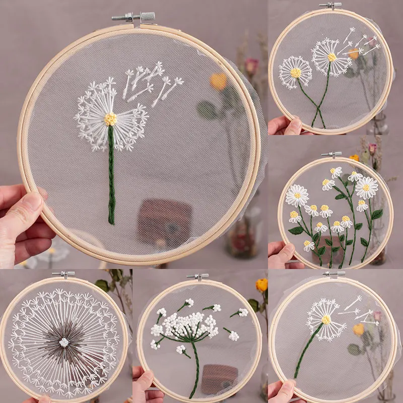 

Floral Cross Stitch Accessories Decorative Fine Embroidery Material Package Non-finished Products Material Package Cross Stitch