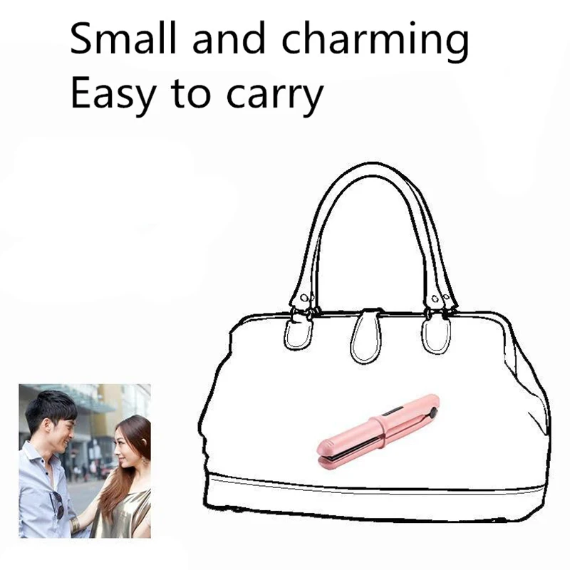 Портативный беспроводной выпрямитель для волос путешествий Мини USB