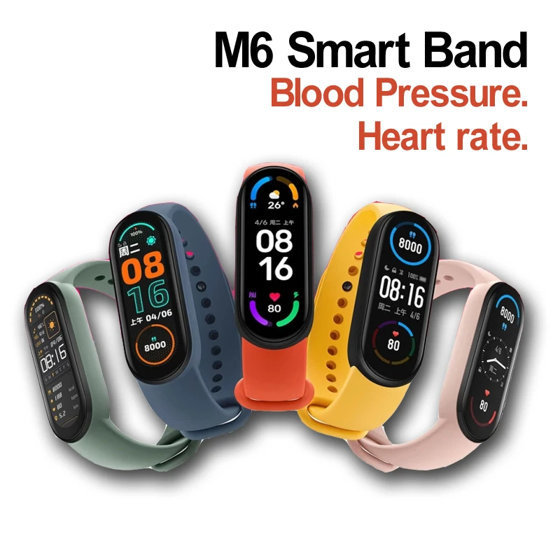 

M6 Smart Band 6 Watch Bracelet Wristband Fitness Tracker Blood Pressure Heart Rate Blood Pressure Fitness Tracker Passometer