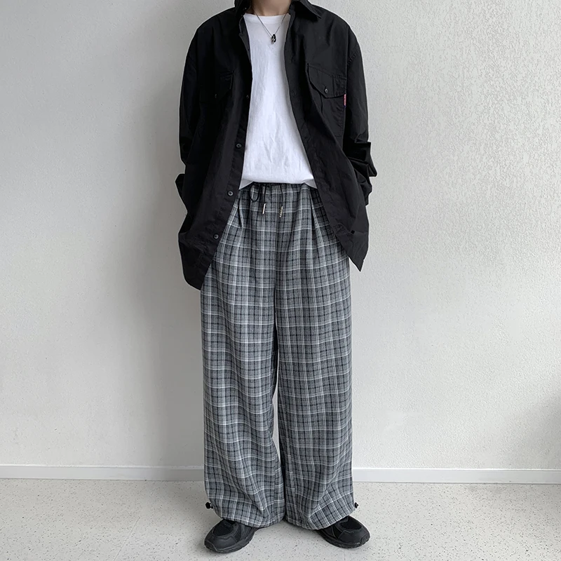 Разборные 2020 клетчатые брюки женские уличные свободные Дамские Брюки
