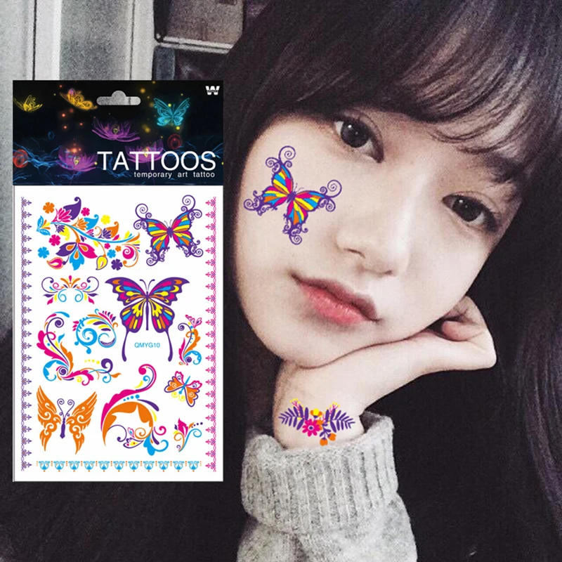 1 лист световой мультфильм светильник на День всех святых в Америке Татуировки