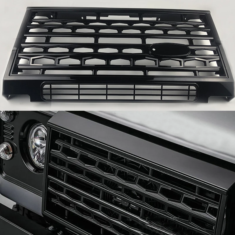

High quality grille fit for land rover defender ruck auto exterior abs plastic black grill front bumper grill