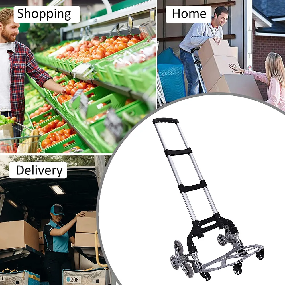 Легкая тележка для подъема по лестнице с сумкой 6 колес |