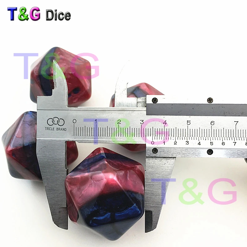 10 шт./компл. Новые разноцветные темно красные и синие D20 кости для развлекательных