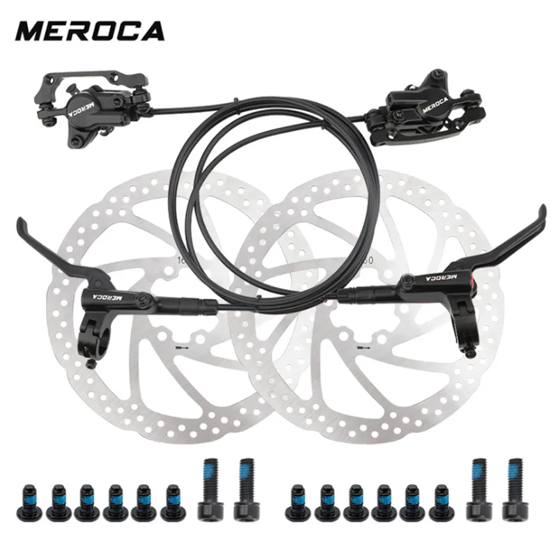 

1 пара MEROCA M800 тормозной механизм горного велосипеда гидравлические дисковые тормоза 800/1400 мм горный велосипед тормоза передние и задние Вел...