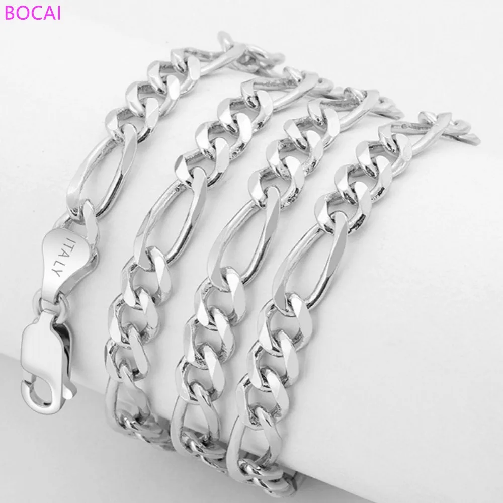 

Цепочка из серебра 925 пробы с квадратными пуговицами в стиле хип-хоп