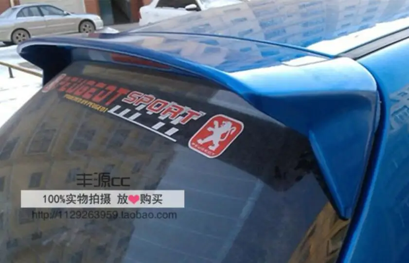 

High quality ABS paint Car Rear Trunk Lip Spoiler Wing Fits For Peugeot 307 2004.2005.2006.2007.2008.2009.2010.2011