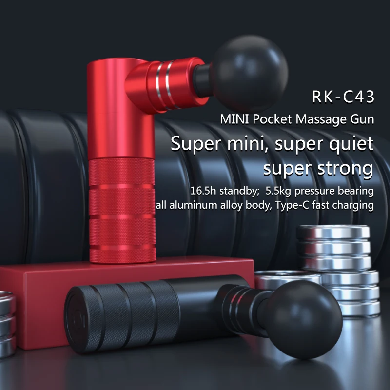 Мини электрический массажный пистолет глубокая Вибрация мышц бесщеточный мотор