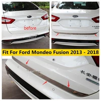 rear trunk tailgate door bottom lid strip cover trim for ford mondeo fusion 2013 2018 stainless steel accessories exterior kit