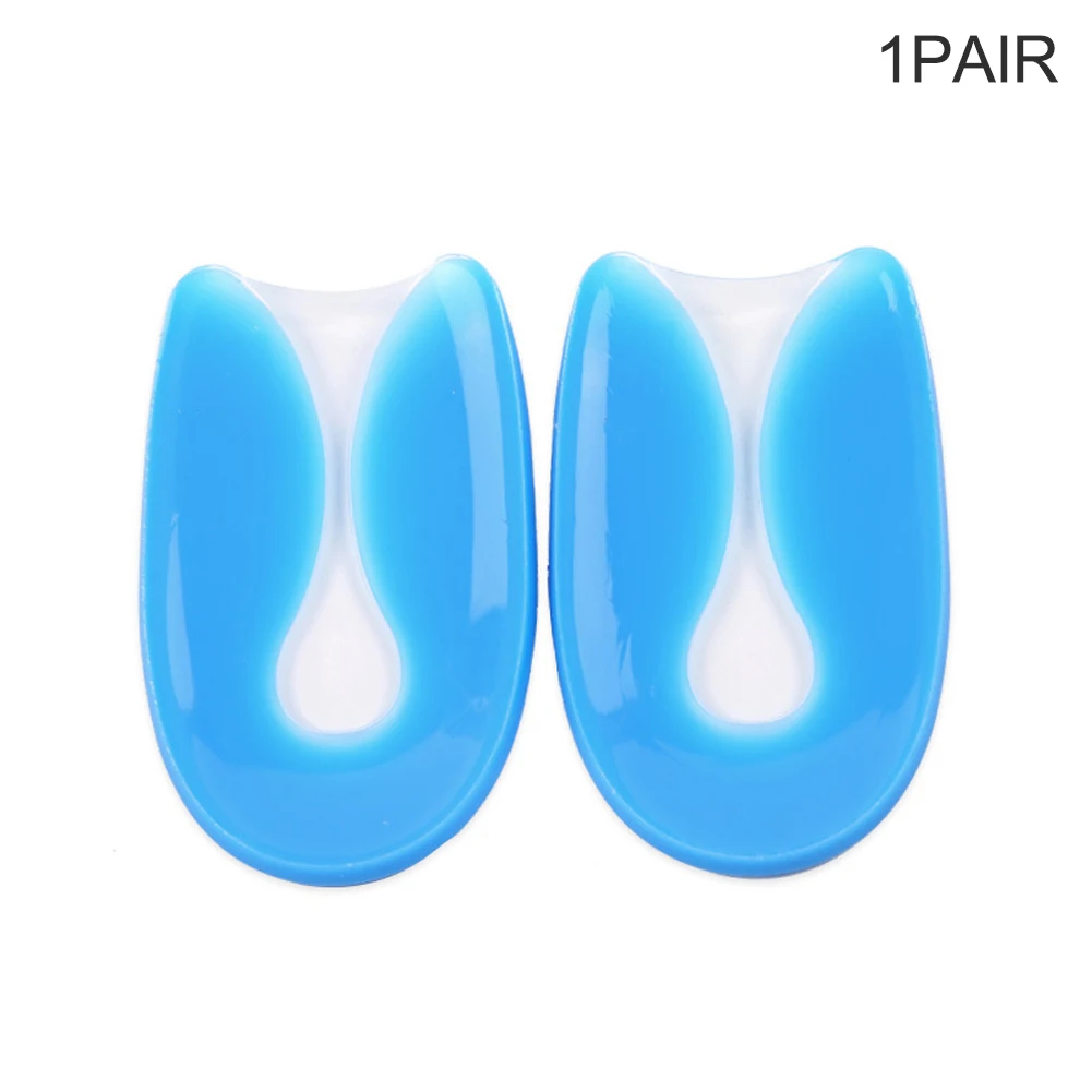 Heat Proof Arc Design Soft Anti-aging Ametabolic Cold-resistant Shock Absorption Balanced Force Heel Pad U Shape Silica Gel | Обувь