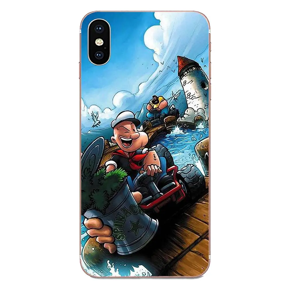 Аниме Popeye покер защитный чехол из ТПУ с рисунком художественным принтом для Galaxy J1