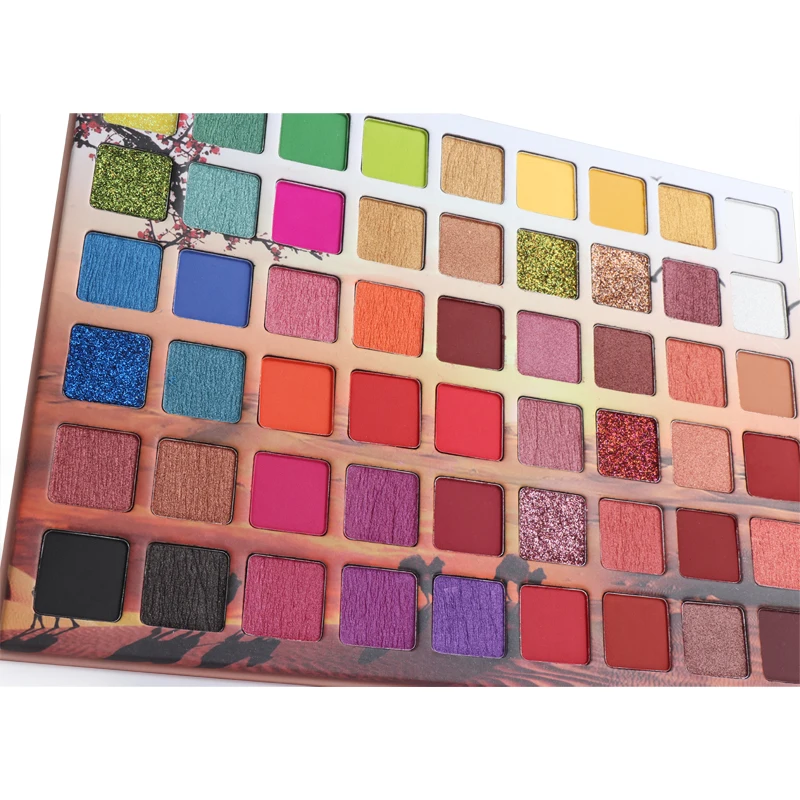 54 Цвета матовая палитра теней для век Водонепроницаемая легкая в цвете