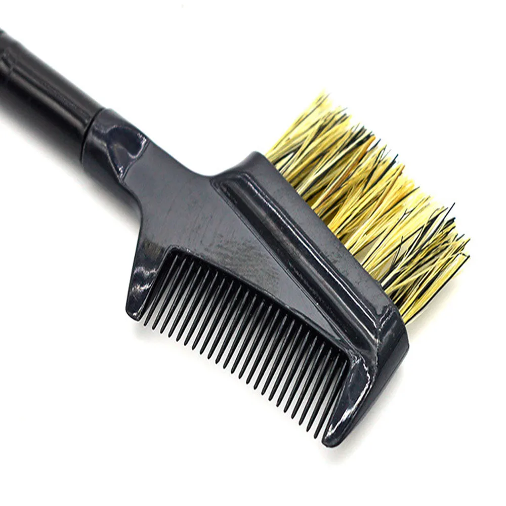 

Professional Doubled Eyebrow Eye Shadow Eyelash Dual-Comb Extension Brush Metal Comb Cosmetic Makeup Tool Brushes Accessories