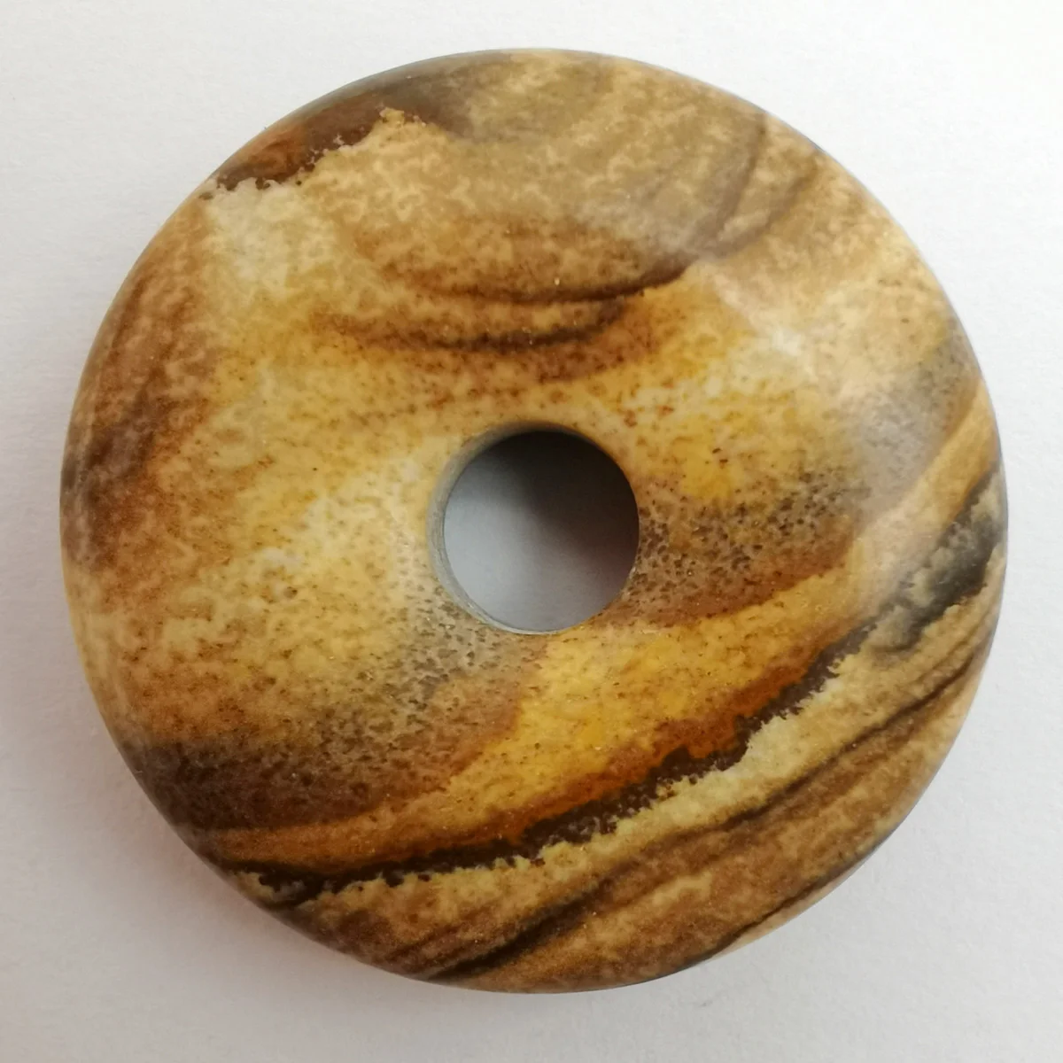 30 мм рисунок натурального камня резной камень кнопка безопасности ожерелье