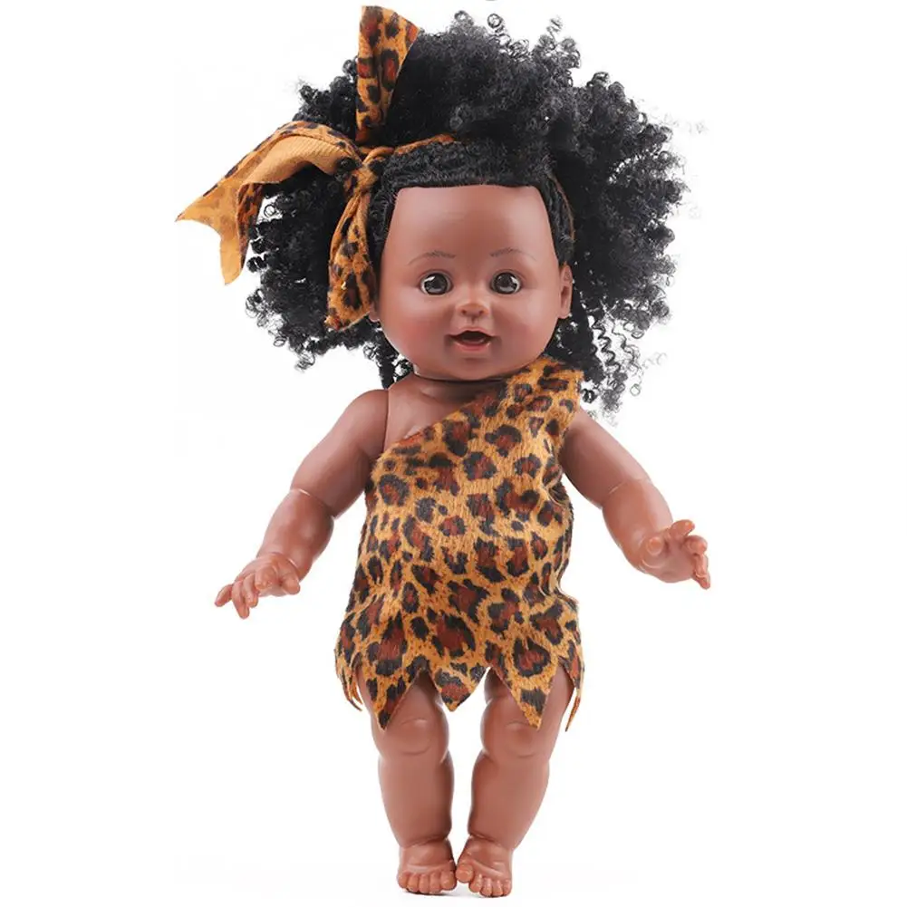 Кукла из мягкого силикона и винила черная Реалистичная 13 7 дюйма | Игрушки хобби