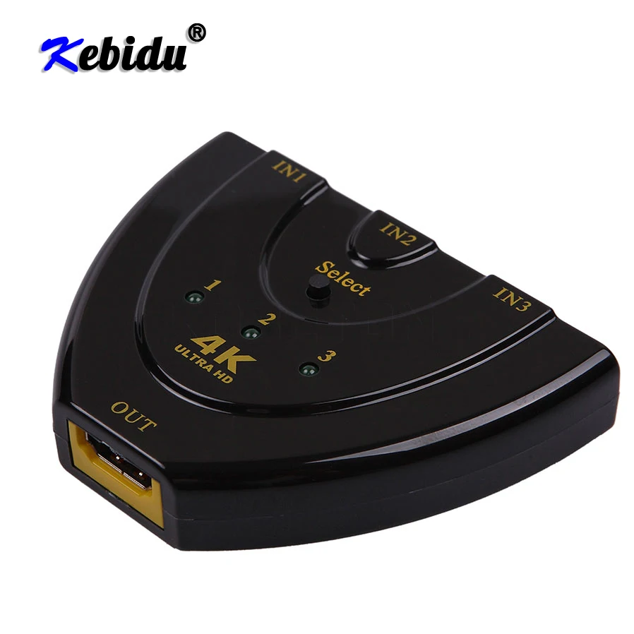 HDMI совместимый 4K сплиттер коммутатор * 2K 3D Mini 3 порта 1.4b для ПК и ноутбука|4k splitter|hdmi