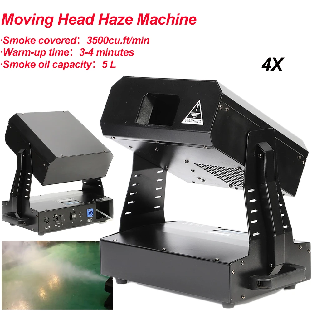 

4Pcs/Lot Stage Lighting Effect Equipment 2000W Moving Head Haze Mahine Fog Machine DMX512 Sound Control For Music Bar Party DJ