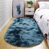 ruldgee ellipse oval tie dye carpet bedroom bedside blanket before bed livingroom alfombra tea table long wool mat double color