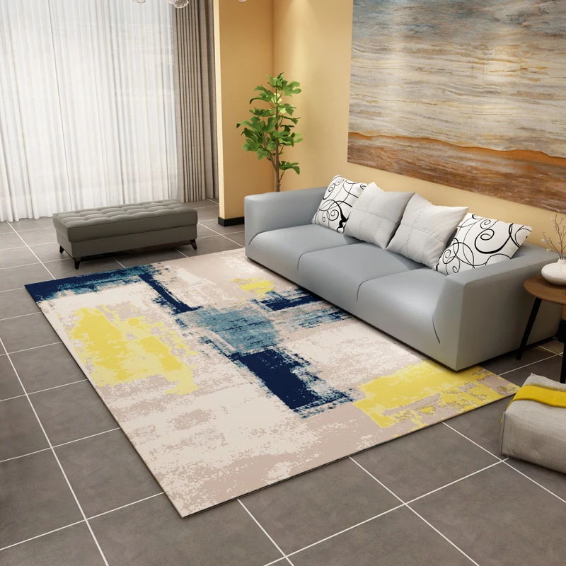 

Большой роскошный абстрактный художественный 3d-принт, фланелевый тканевый утолщенный ковер с кристаллами, высококачественные короткие плюшевые коврики, напольный коврик для спальни