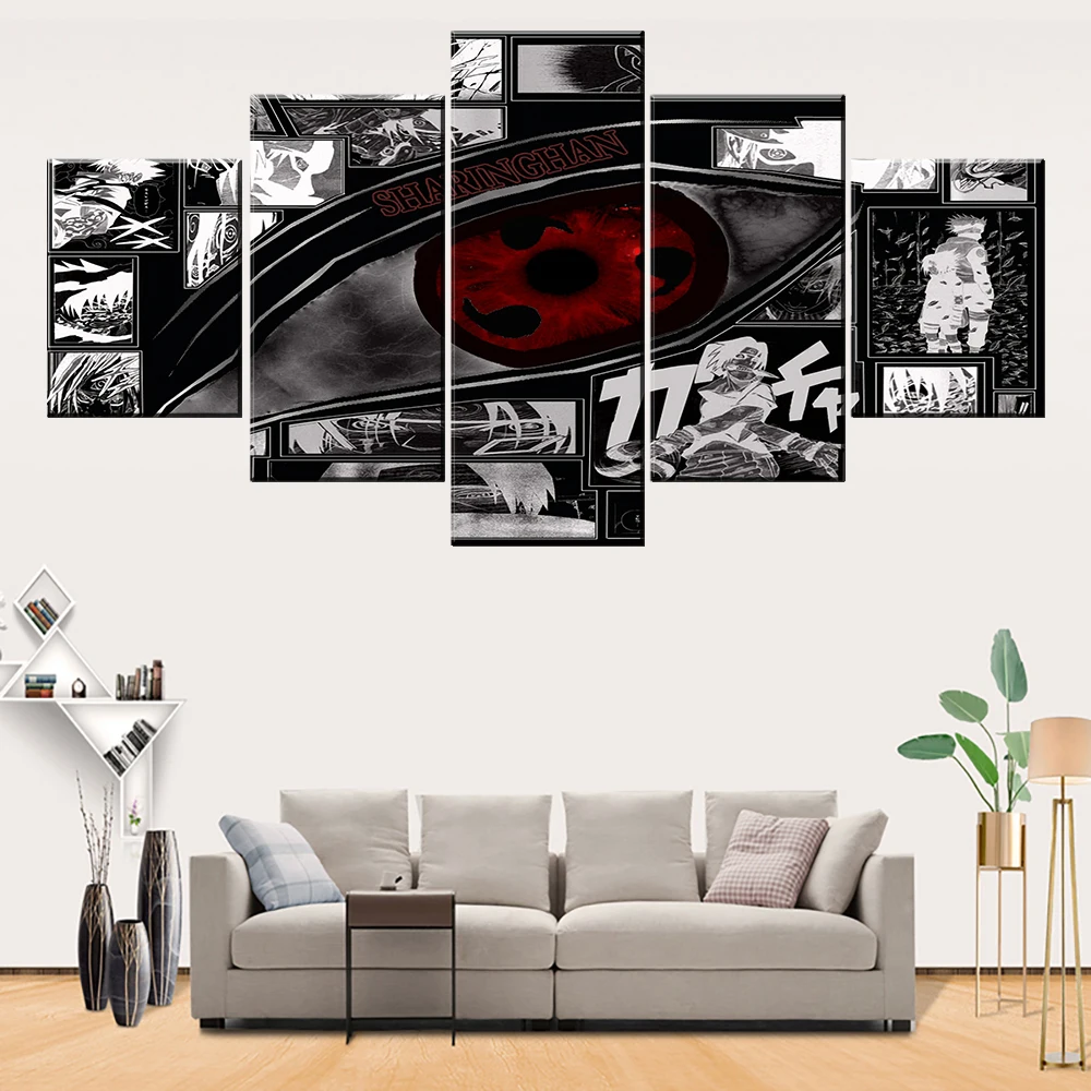 5 шт. современный Тип Стиль из плотной ткани с принтом героя аниме Наруто семья