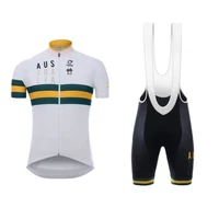 australia cycling jersey sets bike country team apparel ropa de hombre maillot ciclismo white bib shorts quick dry bicycle suits