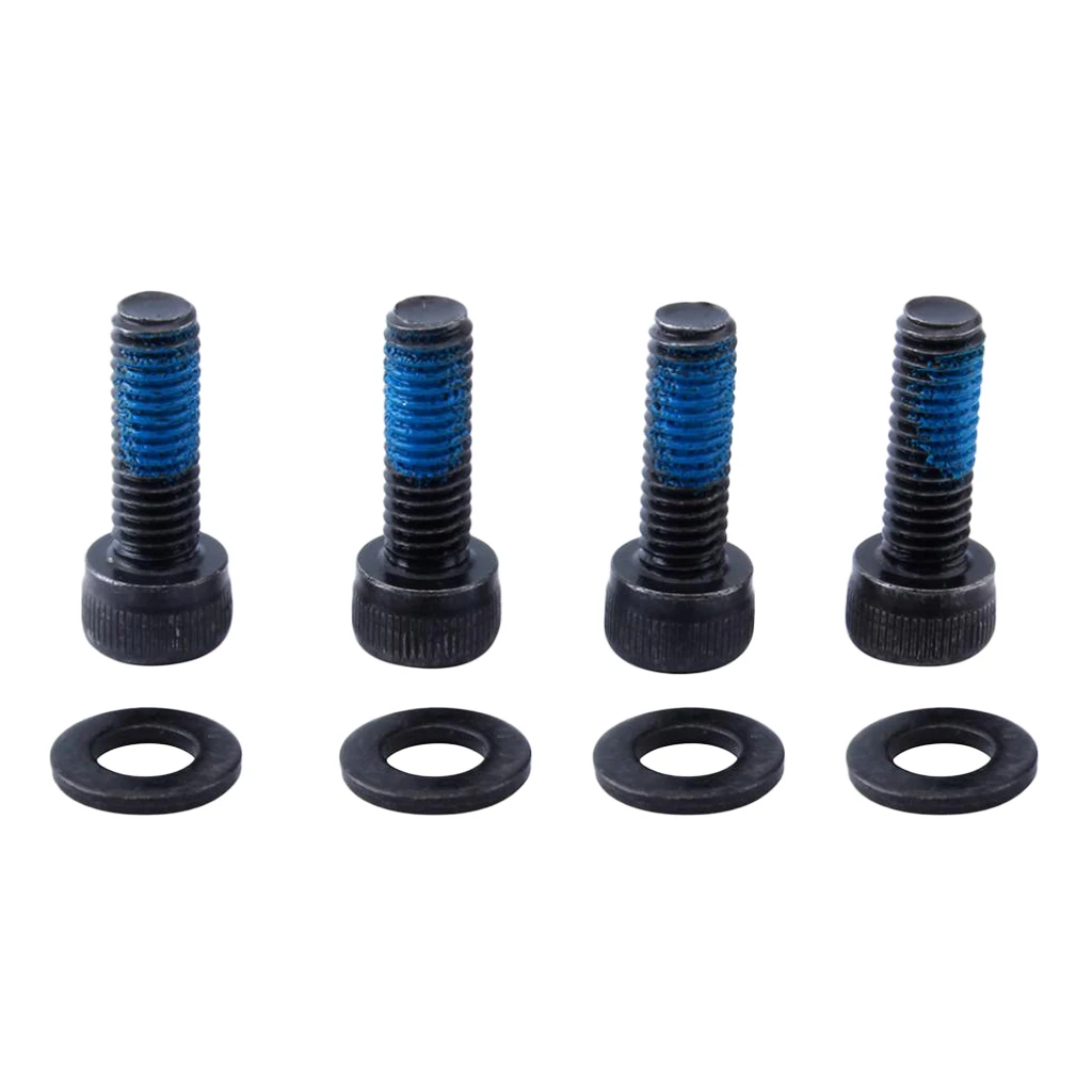 

Pack Of 4 MTB Bike Disc Brake Mount Adapter Steel Screws With Washer