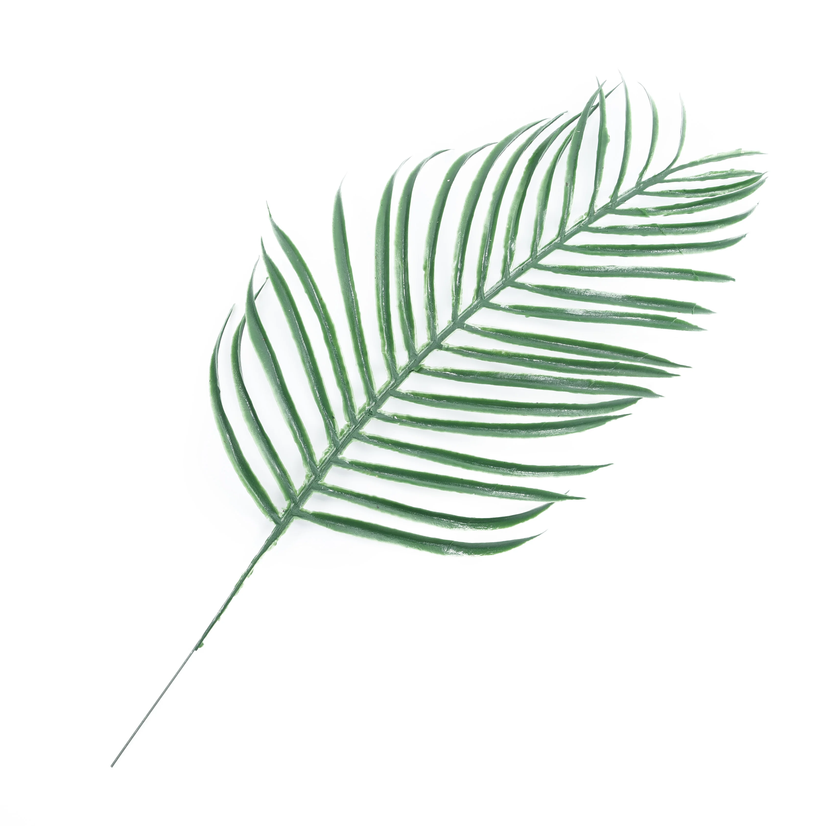 1 * Искусственный лист растения пластик для домашнего офиса Декор зеленый пальмы