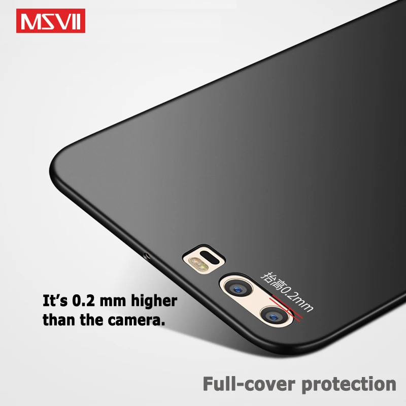 Чехол для Huawei P10 Обложка Msvii тонкий кожаный чехол Plus Lite Pro Жесткий из поликарбоната