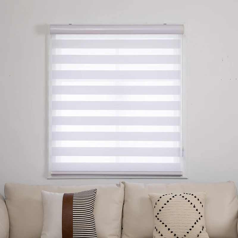 

Customized Zebra Blinds, Custom Day Night Roller Blind Fabric Zebra Blind Low MOQ Manufacturer
