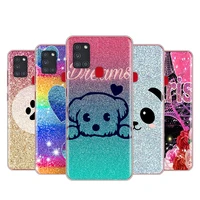bling glitter shiny candy for samsung a51 a91 a81 a71 a41 a31 a72 a52 a02 s a32 a12 a42 a21 s a11 a01 uw transparent phone case