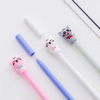 4pcsset cute lucky cute cat modeling gel pen 0 5mm pen student pen prize stationery school supplies