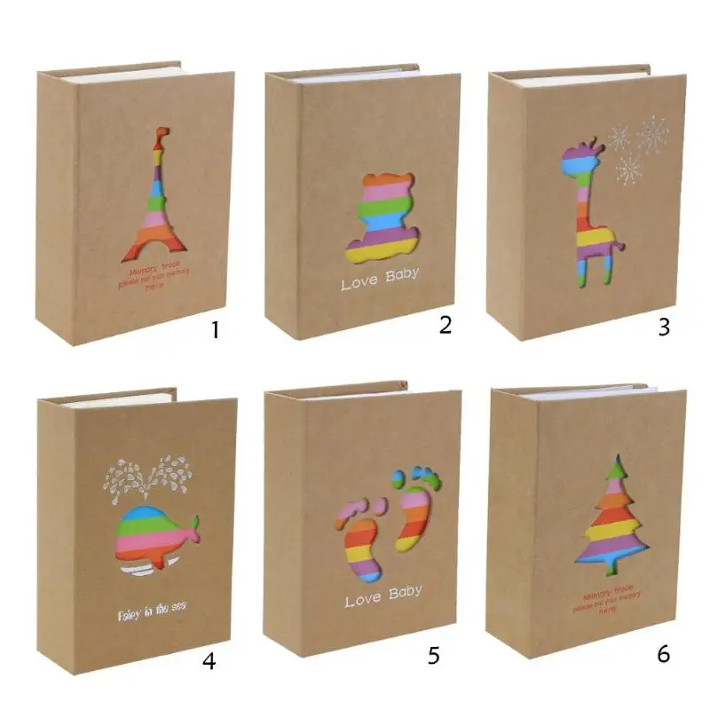 Фотоальбом с рисунками из мультфильмов 6 дюймов 100 карманов чехол для