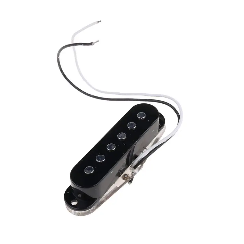 

6 Strings Electric Guitar Pickups Single Coil Bass Black