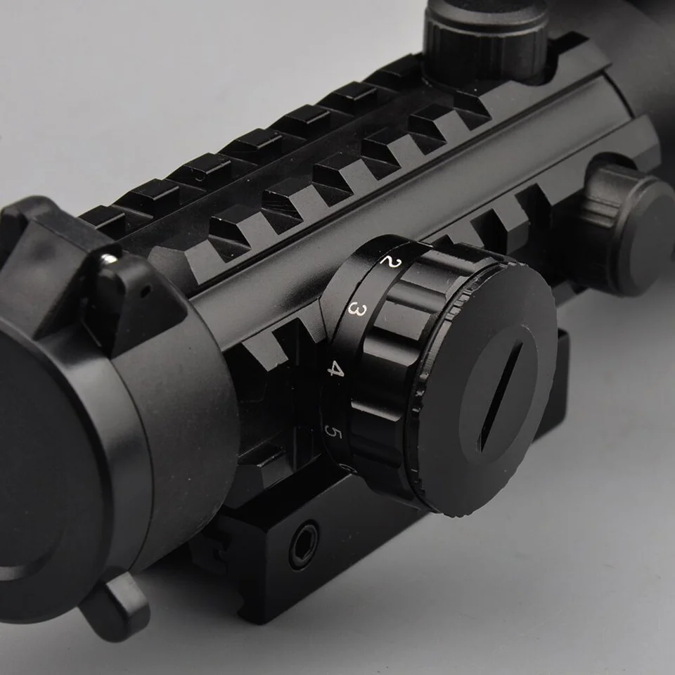 Металлическая Охотничья винтовка 2x42 красный зеленый точечный прицел для