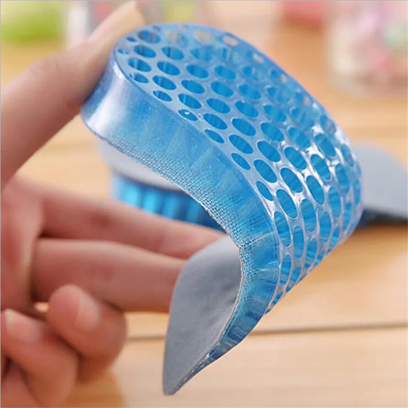 

2-layer Height Increase Insole Silicone Heel Cushion Inserts Gel Heel Pads Taller Height Lift Comfy Unisex Men Women Shoes Insol