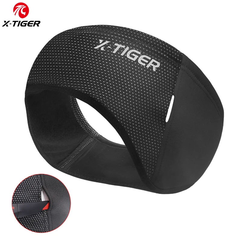 LF7619 X-TIGER зима теплый флис велосипедные шапочки лыжный шарф MTB велосипед Балаклава шапки ветрозащитный снег головной убор мотоцикл велосипед велосипедная шапка - Цвет: LF7619