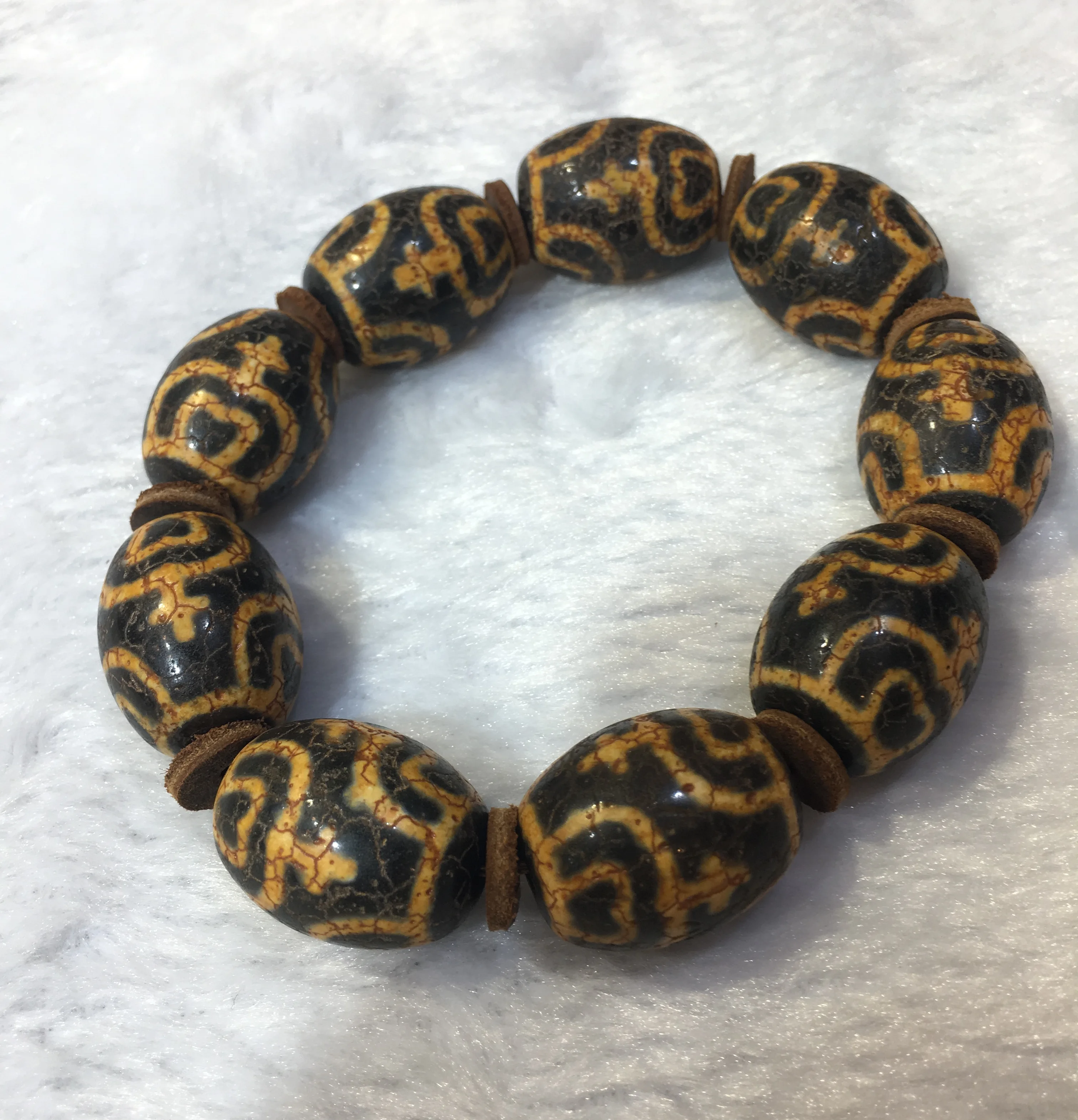 Редкий волшебный Тибетский Старый Агат Дракон вены Драгоценная бутылка Totem dZi