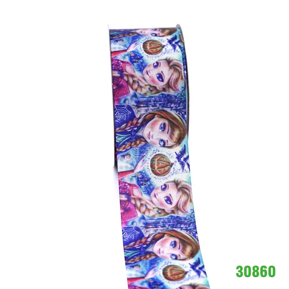 30860 DIY ремесло поставляет мультфильм персонаж напечатанный grosgrain ленты, атласная лента 50 ярдов. 30856 - Цвет: 30860