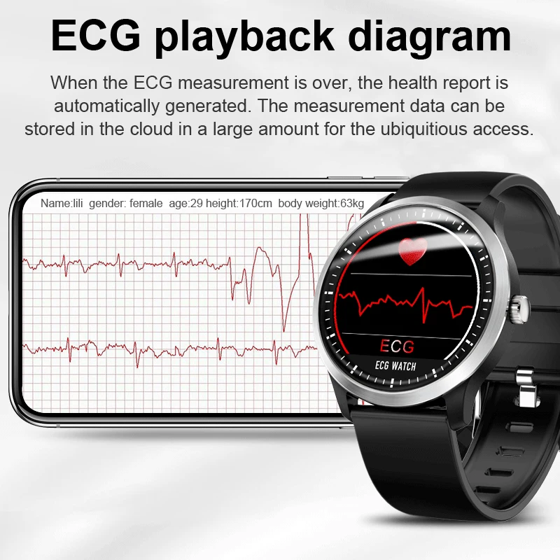 LIGE Новые смарт-часы кровяное давление PPG ECG монитор сердечного ритма многоязычные IP68 Водонепроницаемые Смарт-часы для плавания для мужчин и женщин