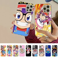 anime dr slump arale phone case for iphone 11 12 13 mini pro xs max 8 7 6 6s plus x 5s se 2020 xr cover