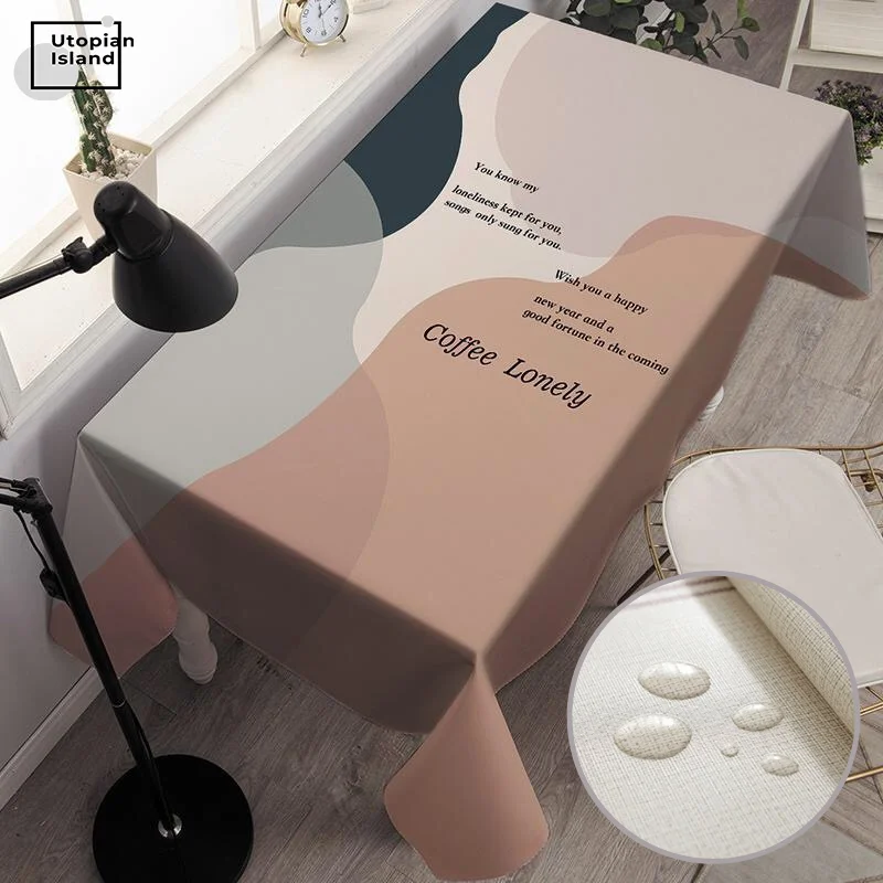 

Christmas Tablecloth For Table Morandi Table Cover Rectangular Tablecloths New Year's Tablecloth Waterproof Table Tablecloth