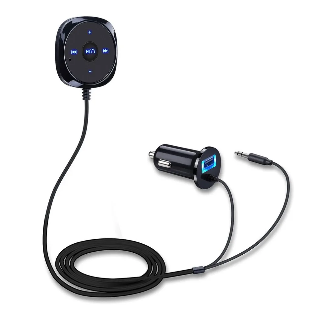 

USB2.0 Bluetooth Wireless Car Adapter Kit Hands-free Talking Car Audio Receiver Built-In Mic Music Controller Stereo Sound
