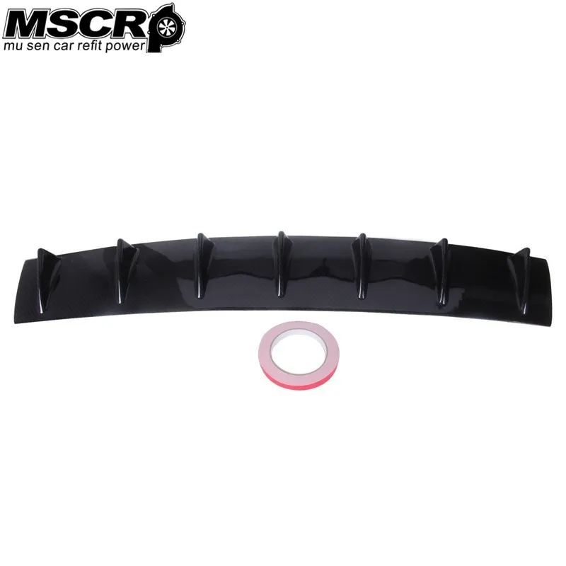 Универсальный диффузор Ikon Style 33 &quotx 5&quot губа на задний бампер 7 дюймов глянцевый
