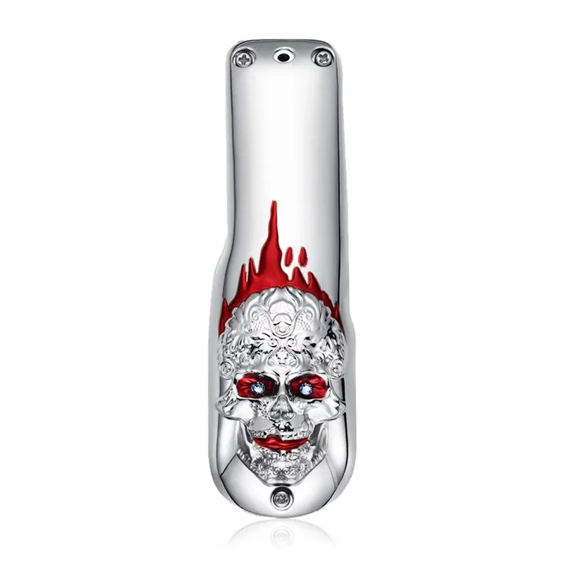 Skull-Silver Mythus Парикмахерские аксессуары профессиональный электрический триммер для волос резак передняя крышка чехол 8148/8591 машинка для стрижки волос - Цвет: Skull-Silver